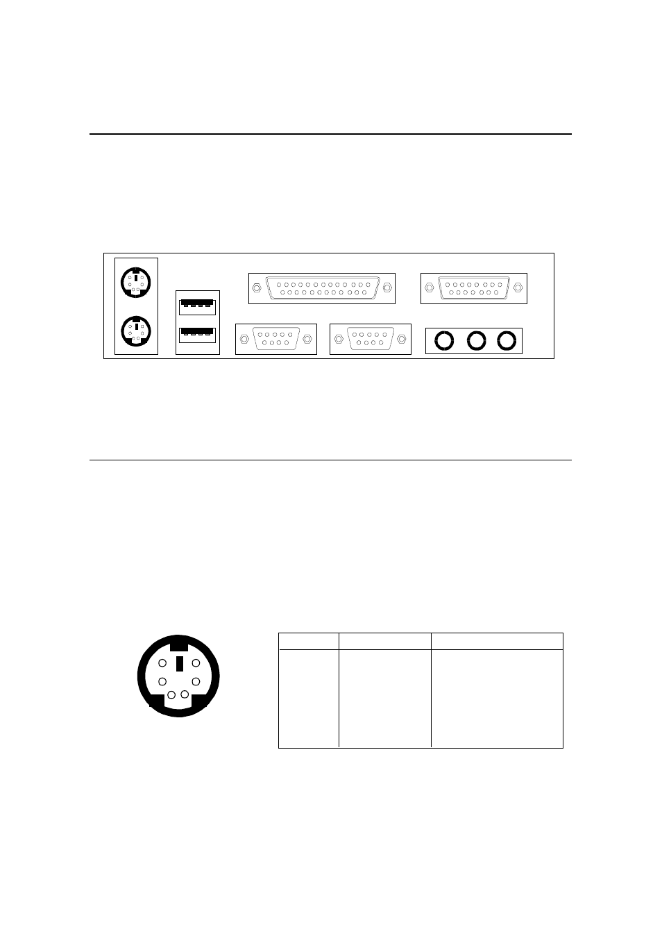 Back panel, Mouse connector | MSI MS-6380 User Manual | Page 25 / 85