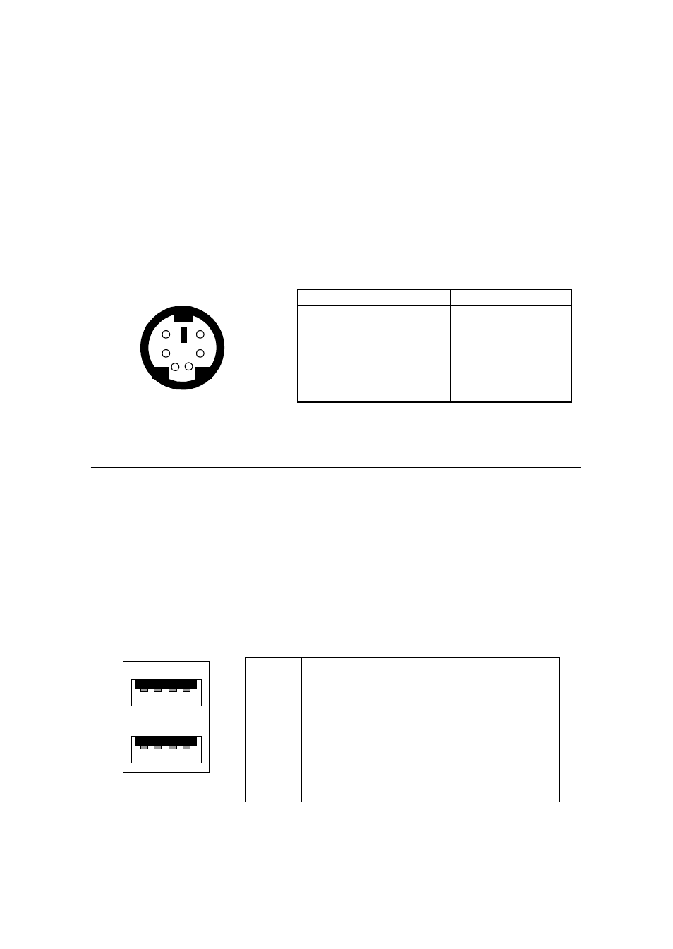 Keyboard connector, Usb connectors, The mainboard provides a standard ps/2 | Keyboard mini din connec- tor for attaching a ps/2, Keyboard. you can plug a ps/2, Keyboard directly into this connector | MSI MS-6380 User Manual | Page 26 / 85