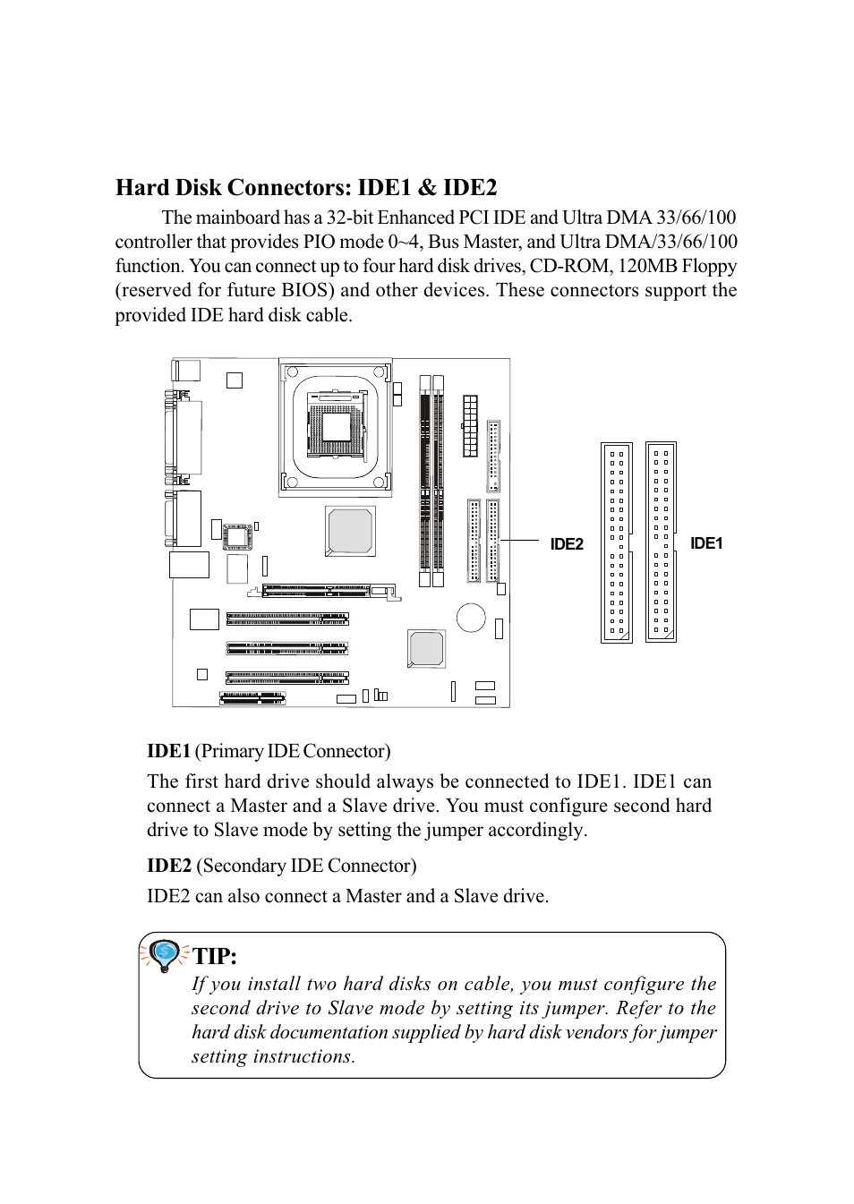 Hard disk connectors: ide1 & ide2 | MSI G52-MA00542 User Manual | Page 27 / 68