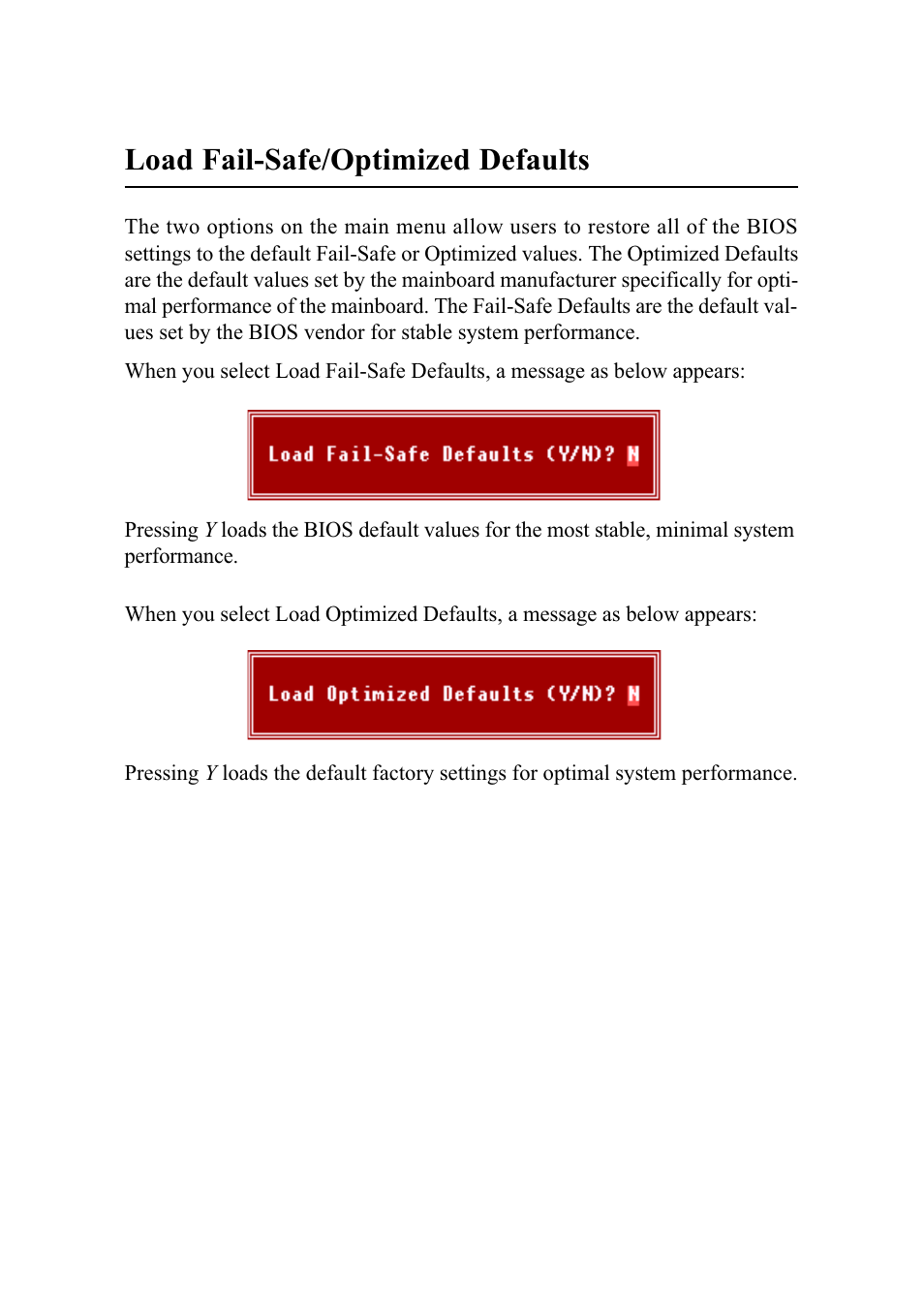Load fail-safe/optimized defaults | MSI G52-MA00542 User Manual | Page 67 / 68