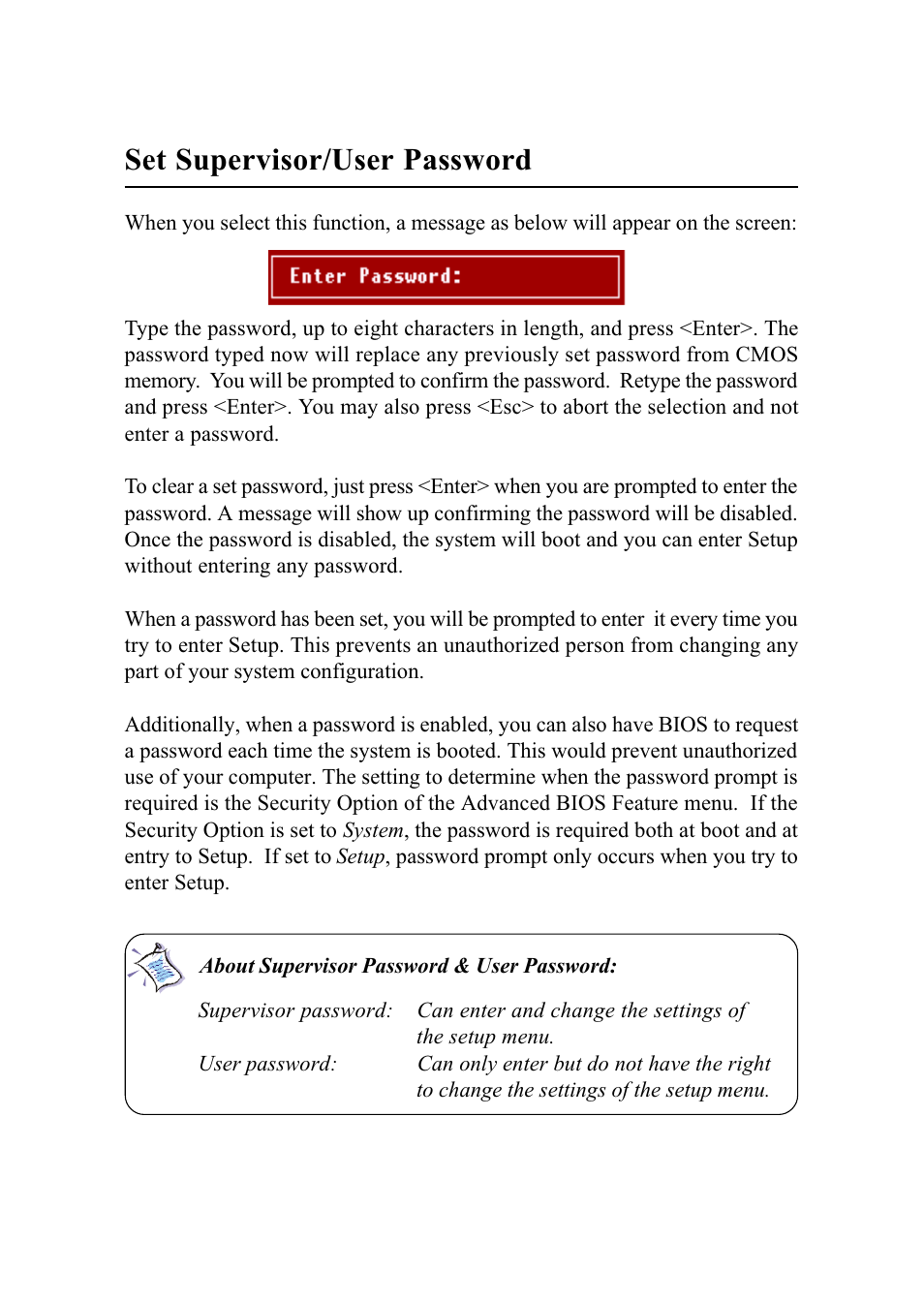 Set supervisor/user password | MSI G52-MA00542 User Manual | Page 68 / 68