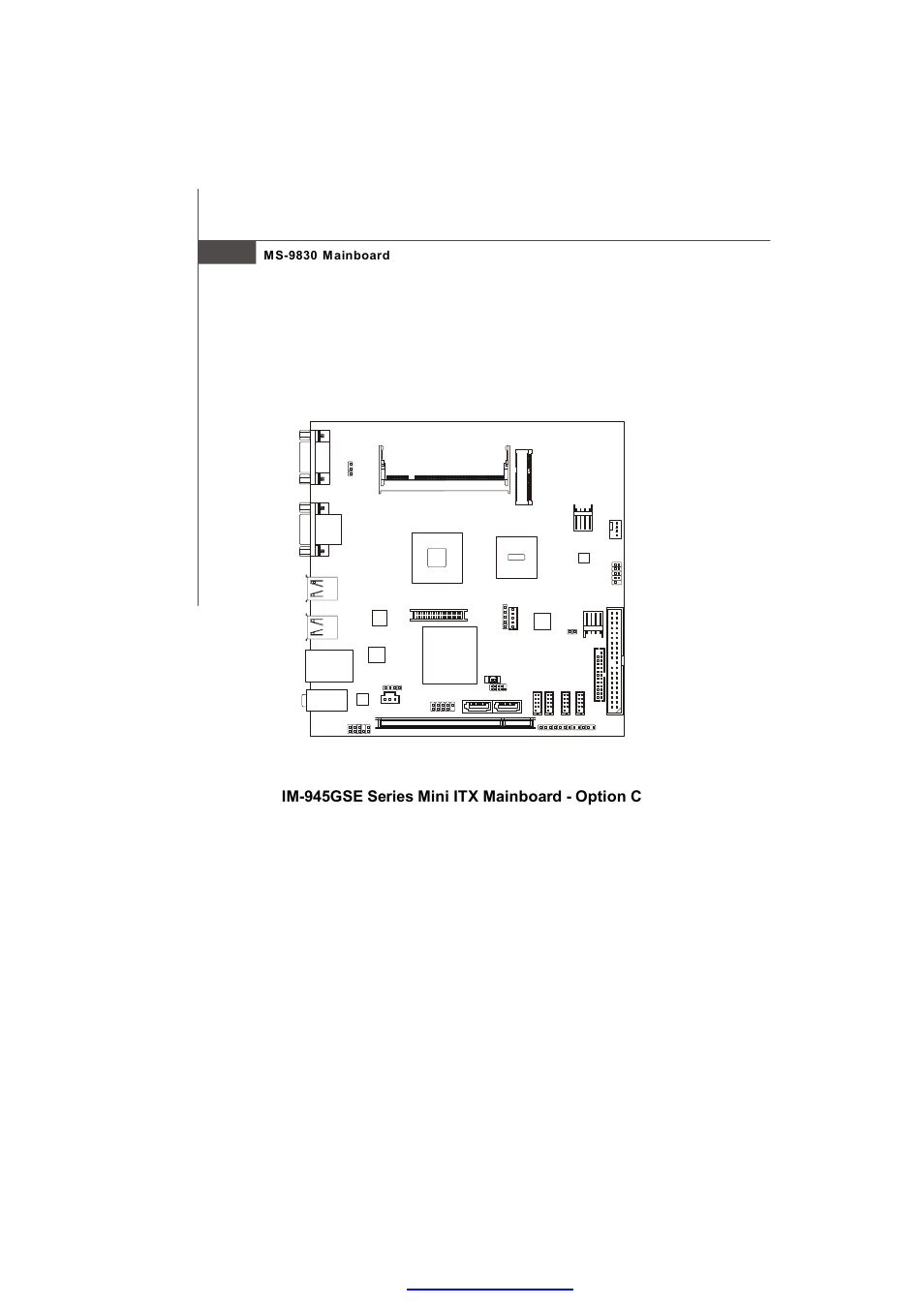 Im-945gse series mini itx mainboard - option c, Ms-9830 mainboard | MSI IM-945GSE SERIES MS-9830 User Manual | Page 16 / 83