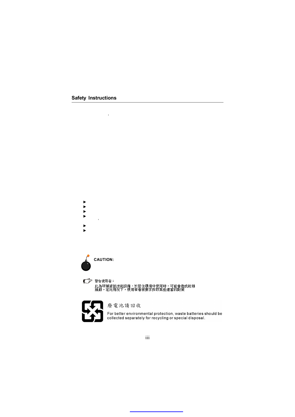 Iii safety instructions | MSI IM-945GSE SERIES MS-9830 User Manual | Page 3 / 83