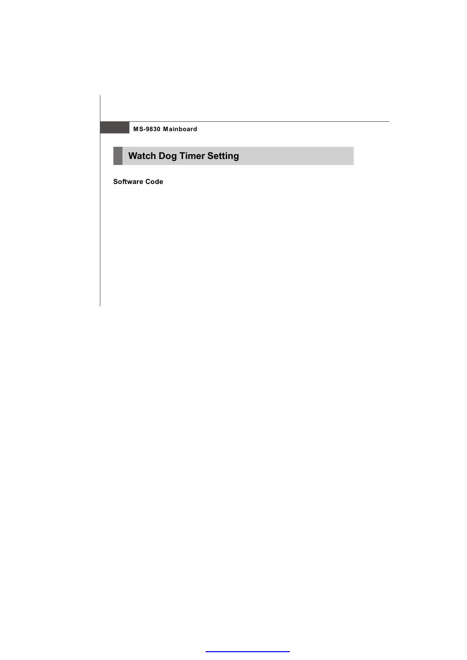 Watch dog timer setting | MSI IM-945GSE SERIES MS-9830 User Manual | Page 76 / 83