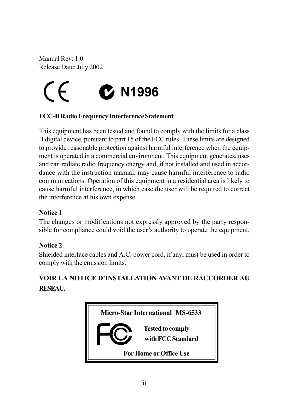 MSI G52-MA00628 User Manual | Page 2 / 85