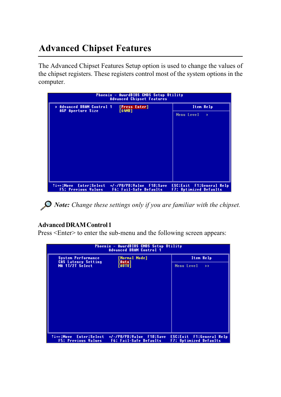 Advanced chipset features | MSI G52-MA00628 User Manual | Page 53 / 85