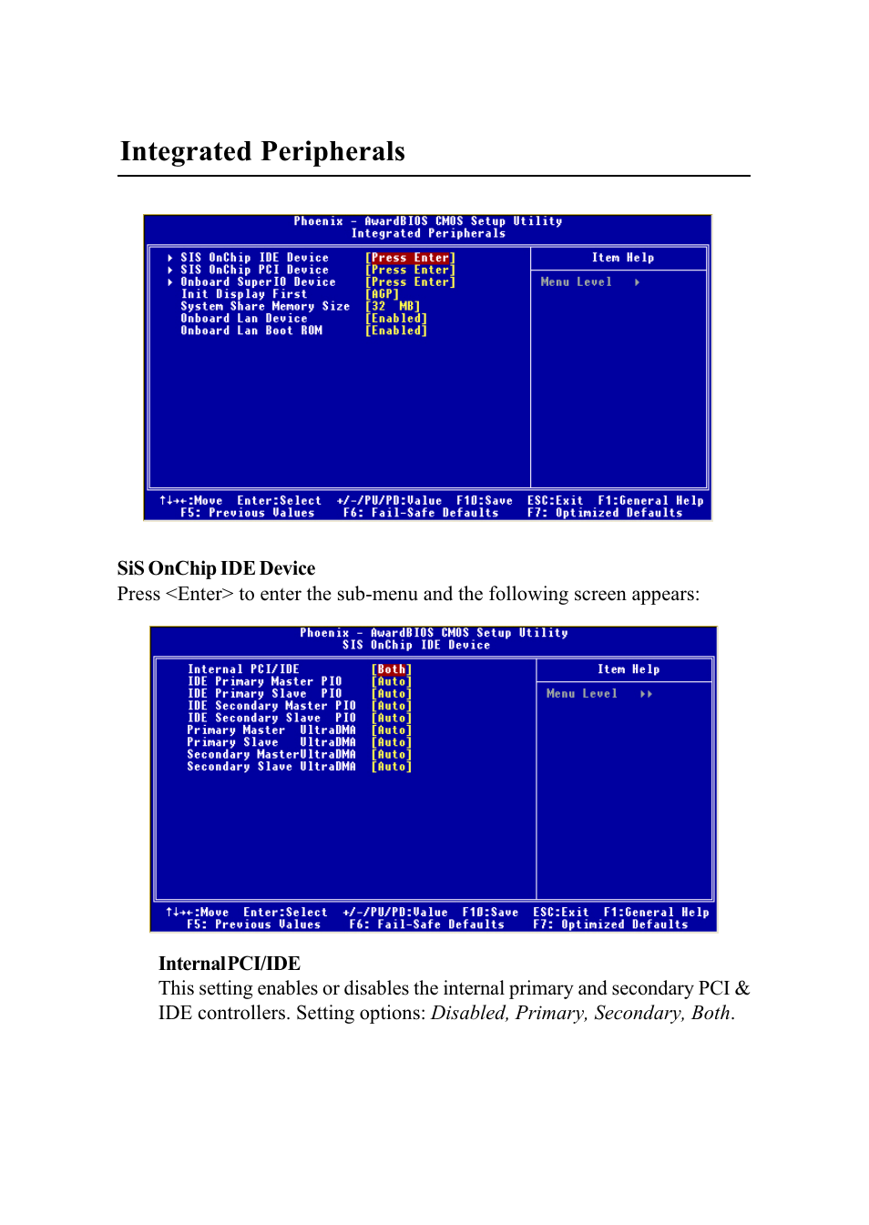 Integrated peripherals | MSI G52-MA00628 User Manual | Page 55 / 85