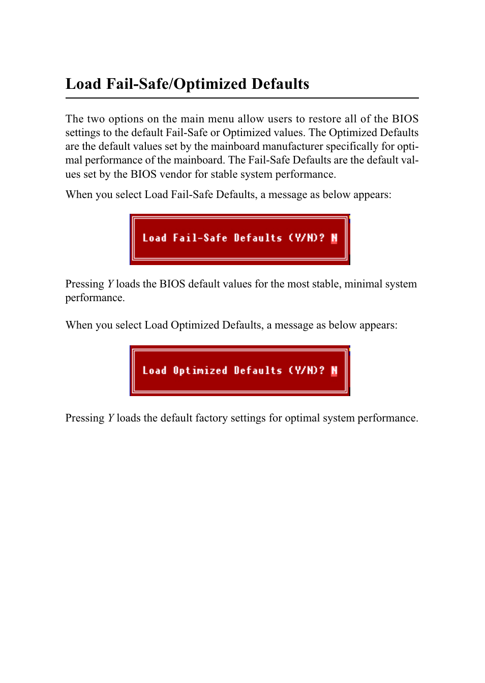 Load fail-safe/optimized defaults | MSI G52-MA00628 User Manual | Page 71 / 85