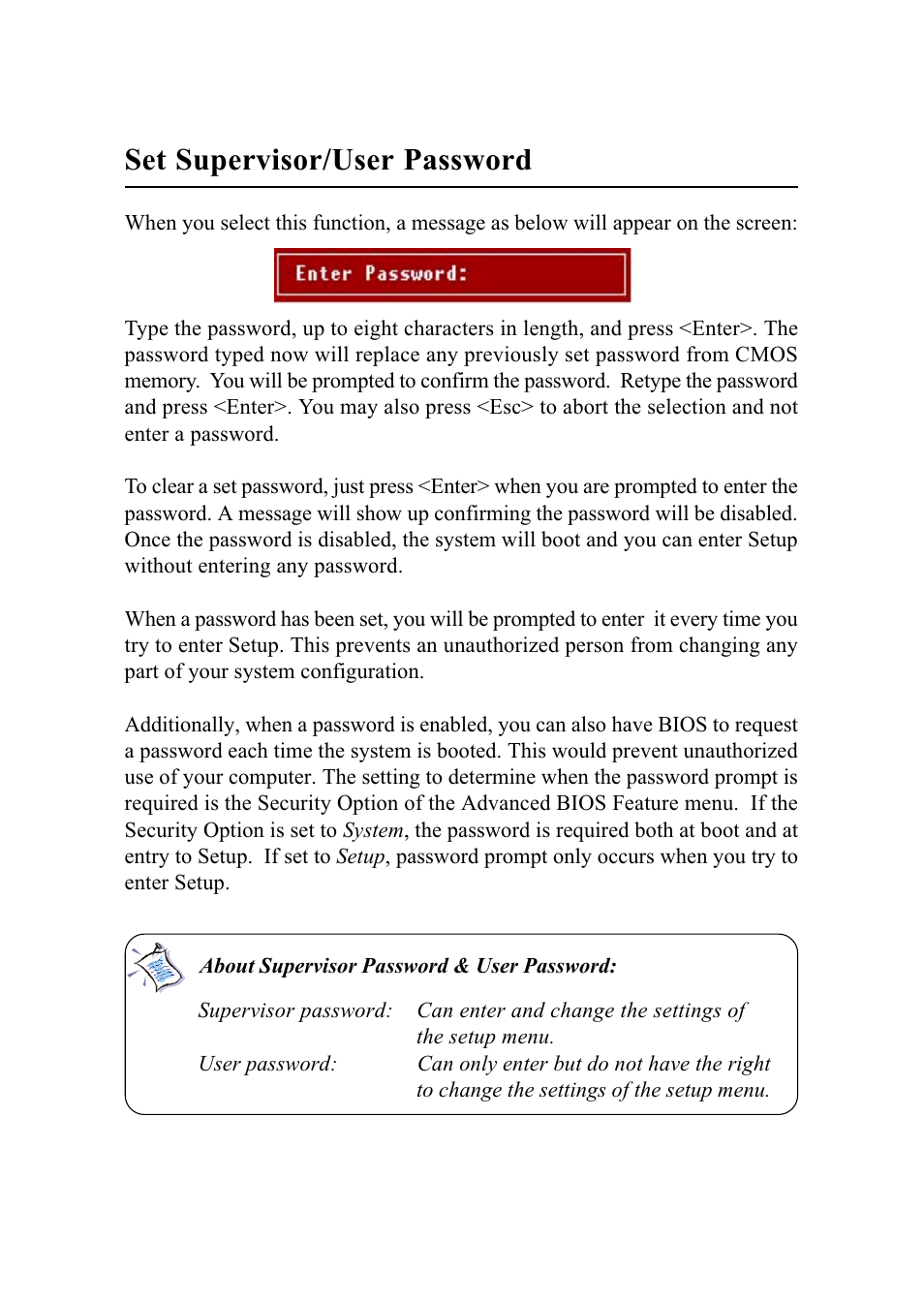 Set supervisor/user password | MSI G52-MA00628 User Manual | Page 72 / 85