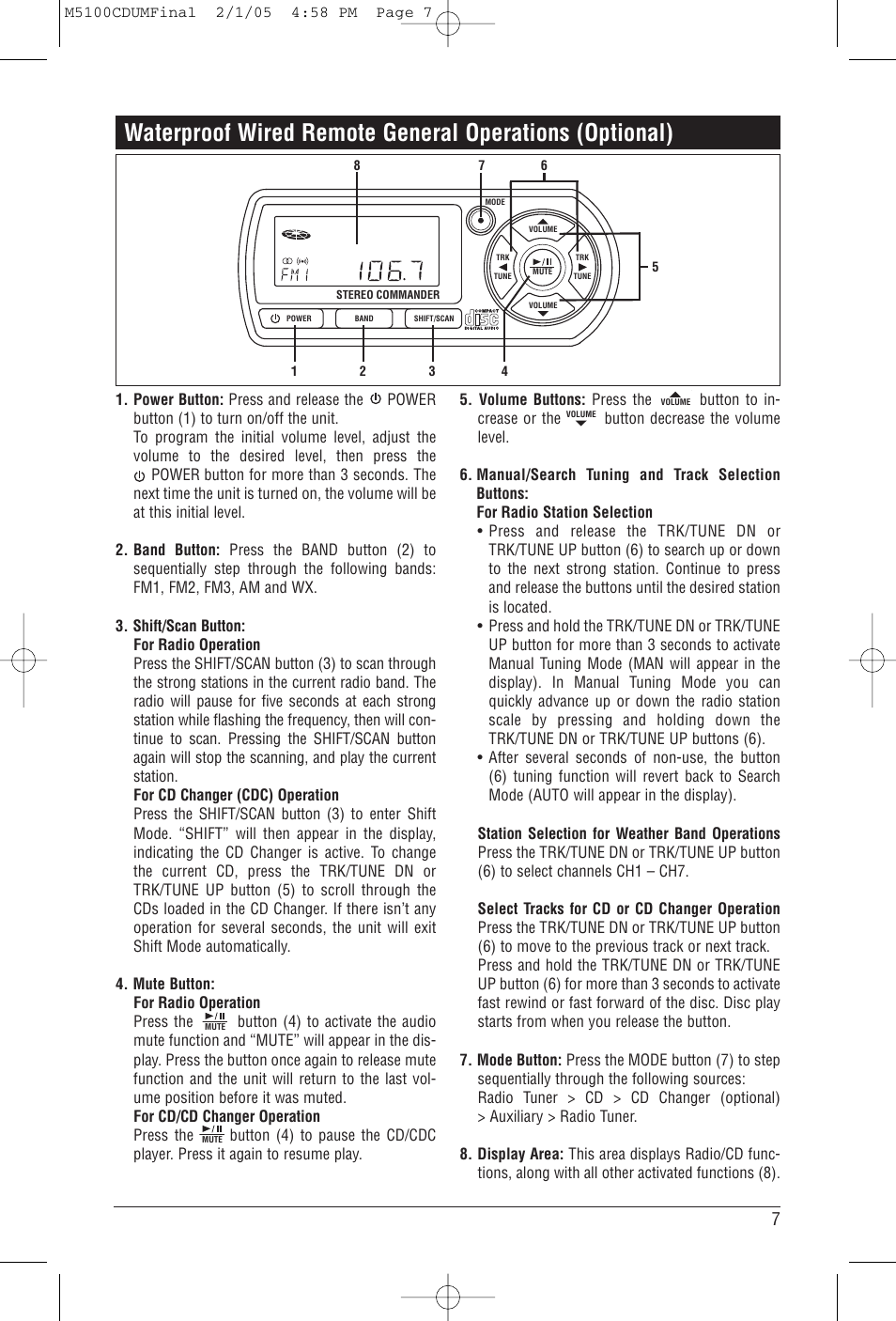 Magnadyne M5100CD User Manual | Page 7 / 15