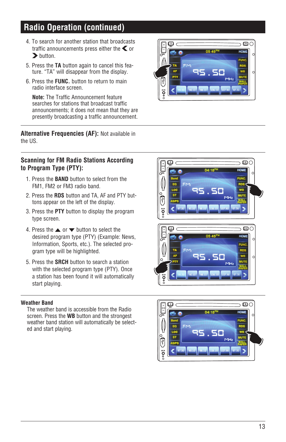 Radio operation (continued) | Magnadyne M4-LCD User Manual | Page 13 / 56