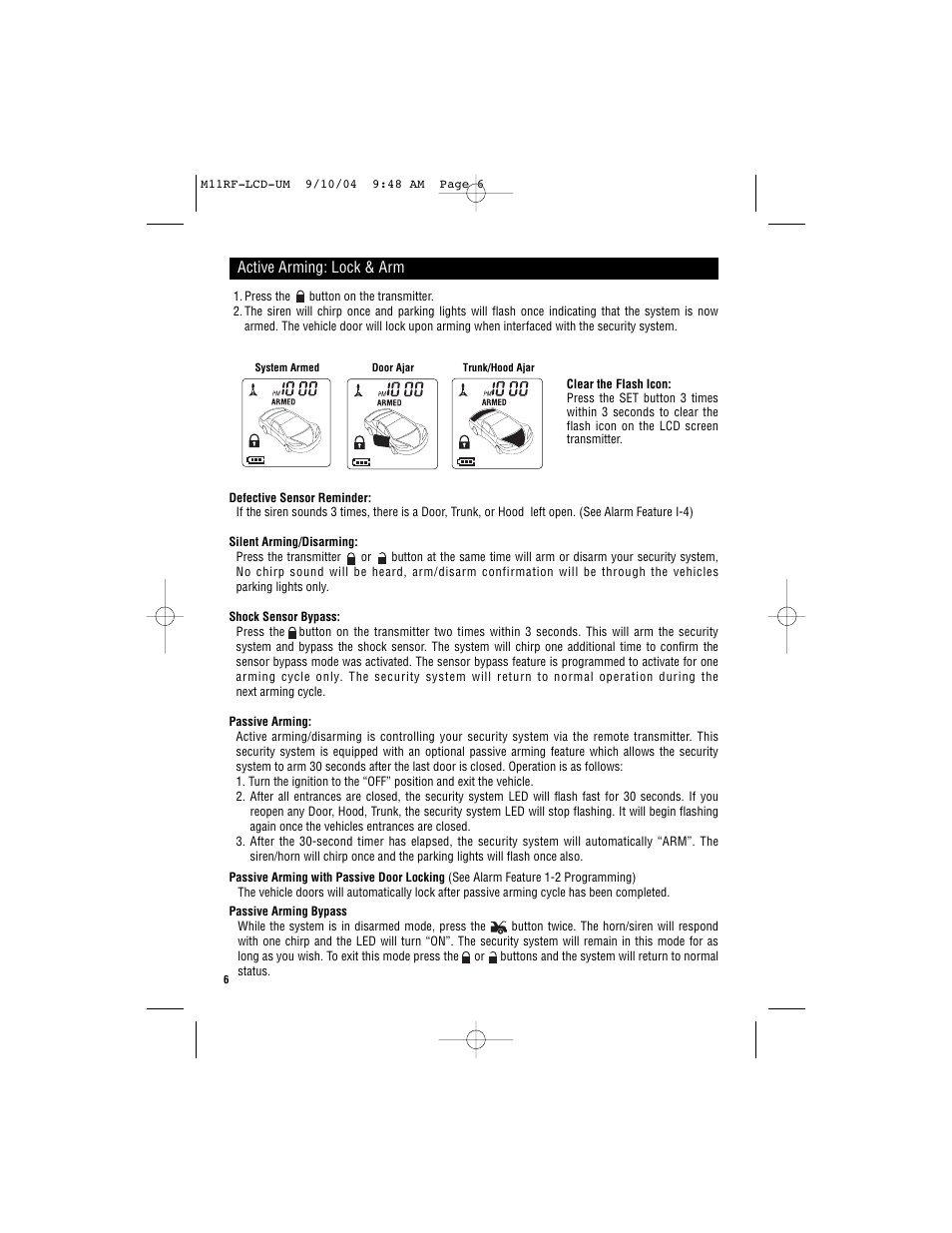 Magnadyne Marksman two-way communication LCD Transmitter M11RF-LCD User Manual | Page 6 / 20