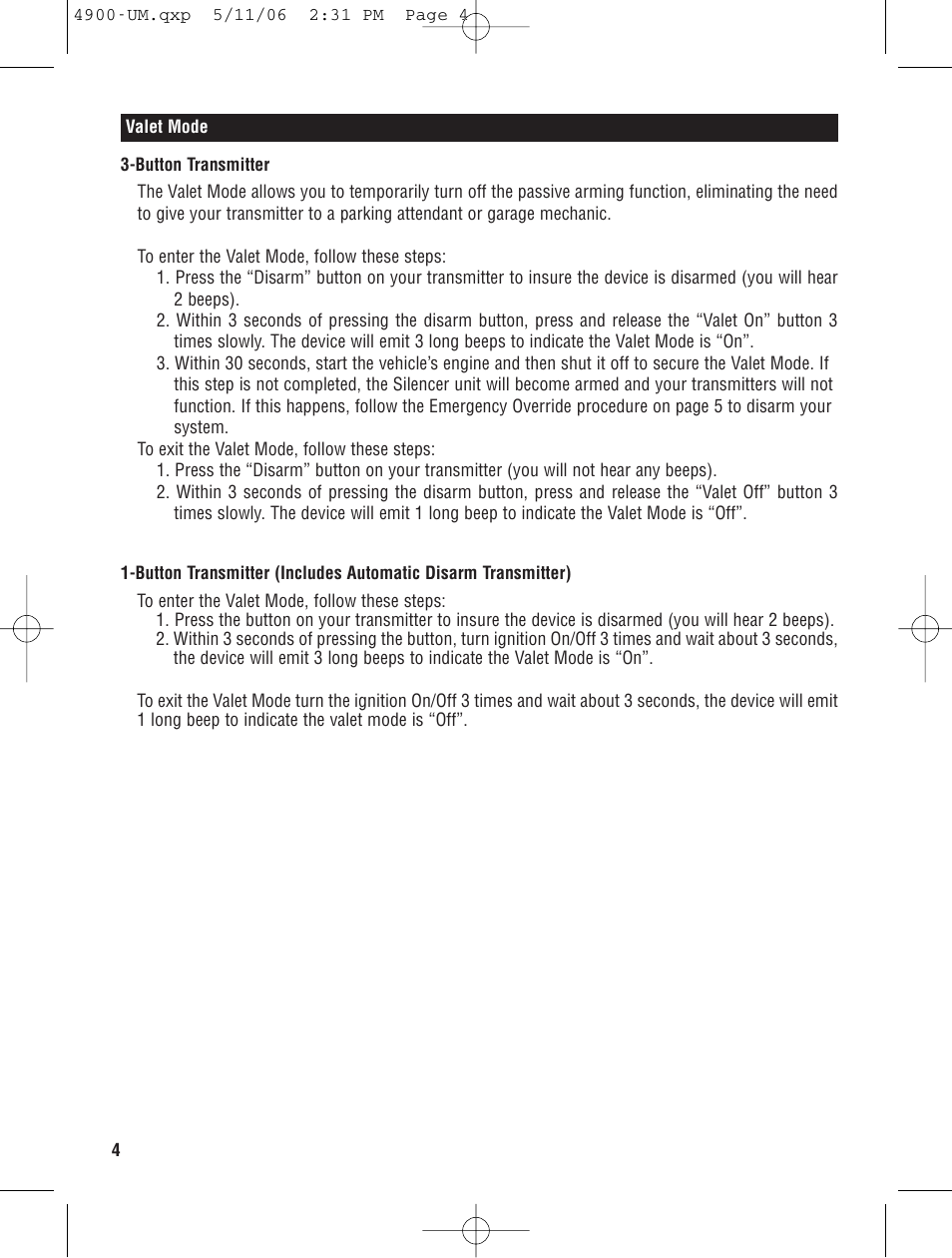 Magnadyne 4960 Series User Manual | Page 4 / 8