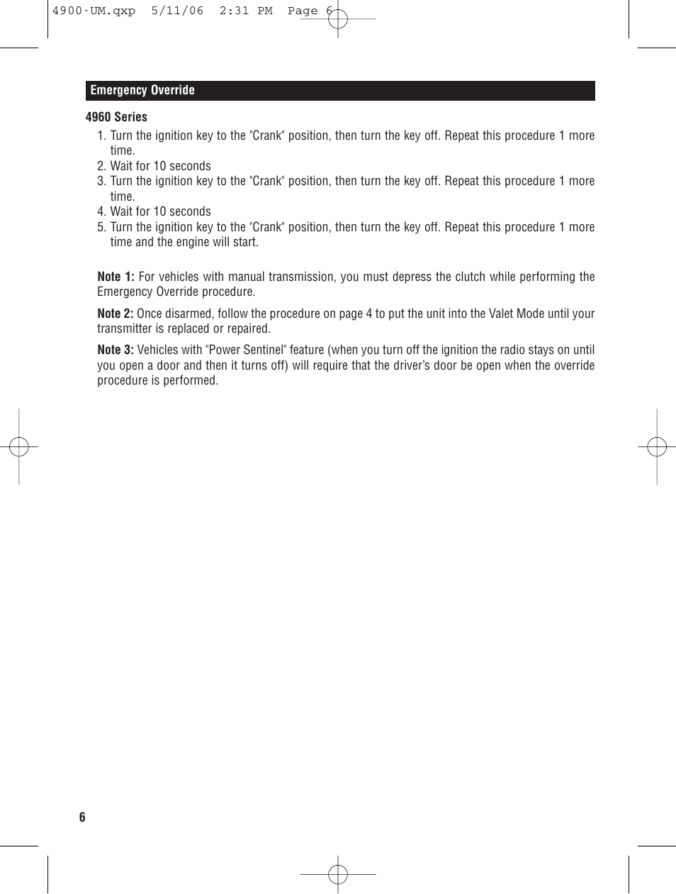 Magnadyne 4960 Series User Manual | Page 6 / 8
