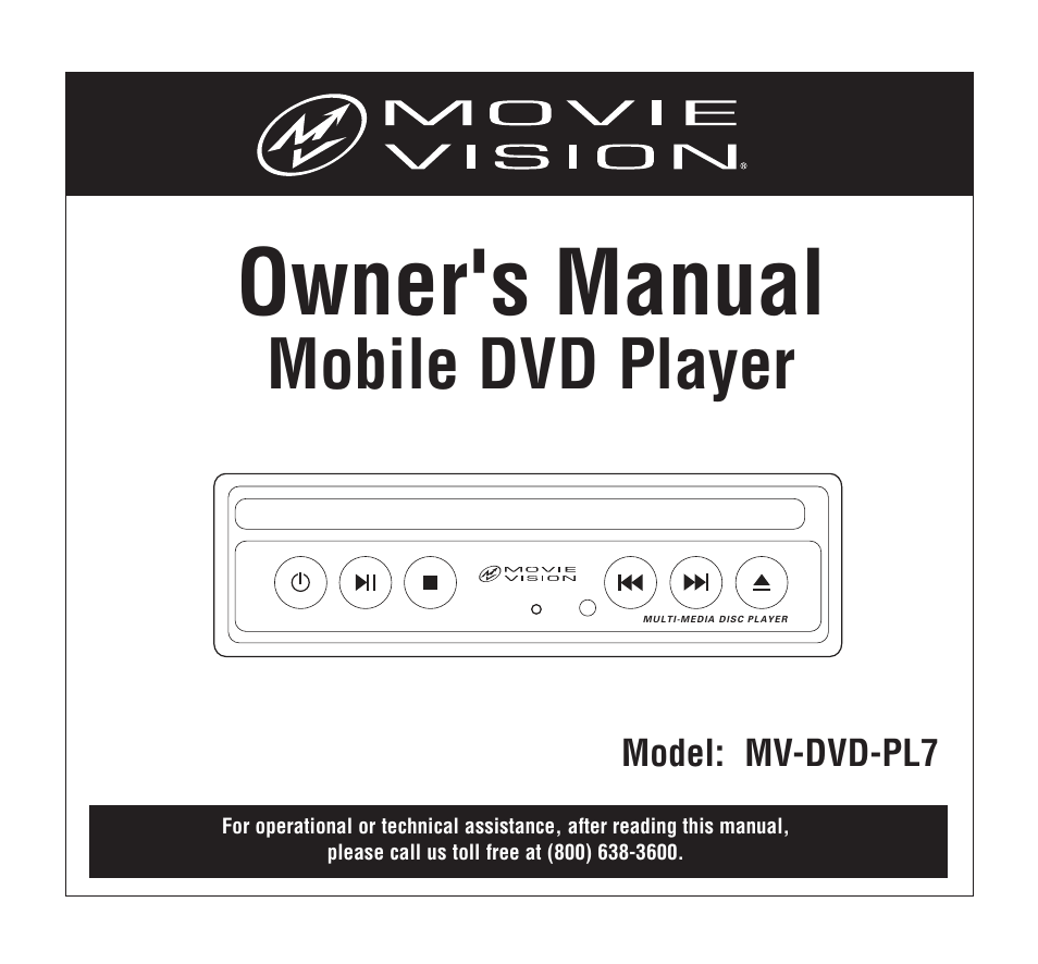 Magnadyne MV-DVD-PL7 User Manual | 16 pages