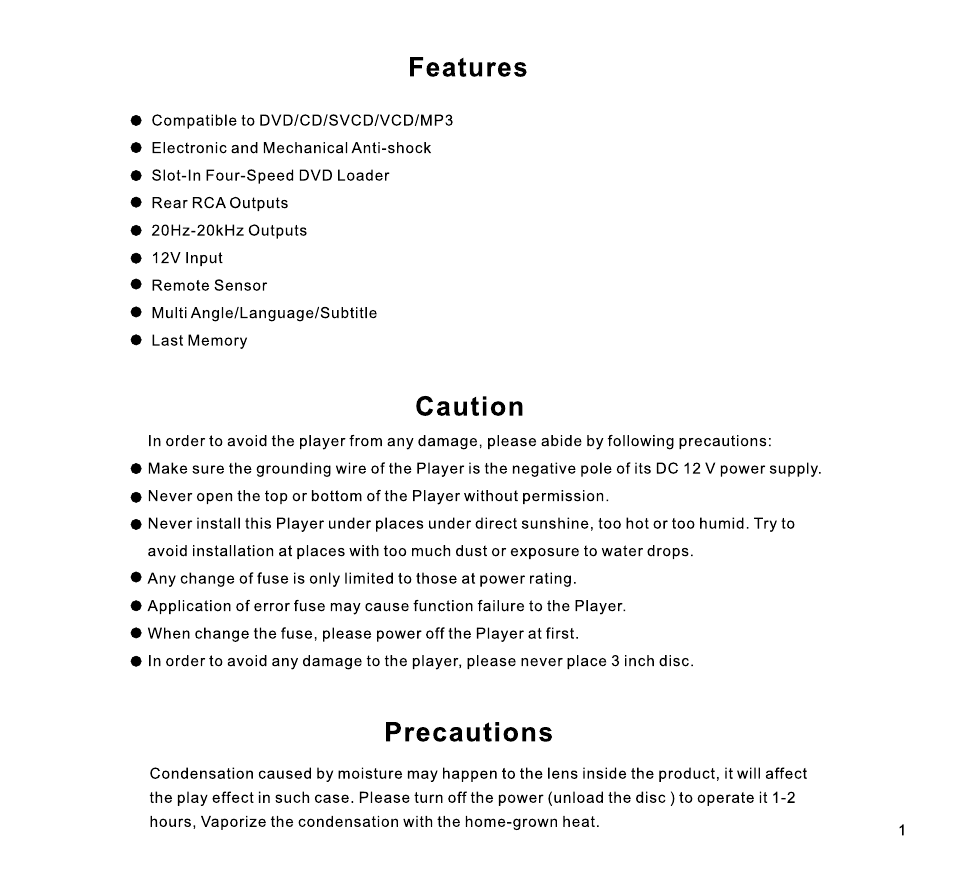 Magnadyne MV-DVD-PL7 User Manual | Page 3 / 16