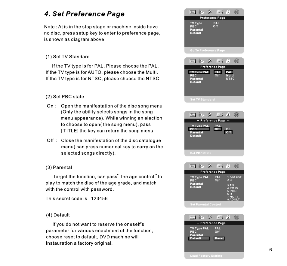 Magnadyne MV-DVD-PL7 User Manual | Page 8 / 16