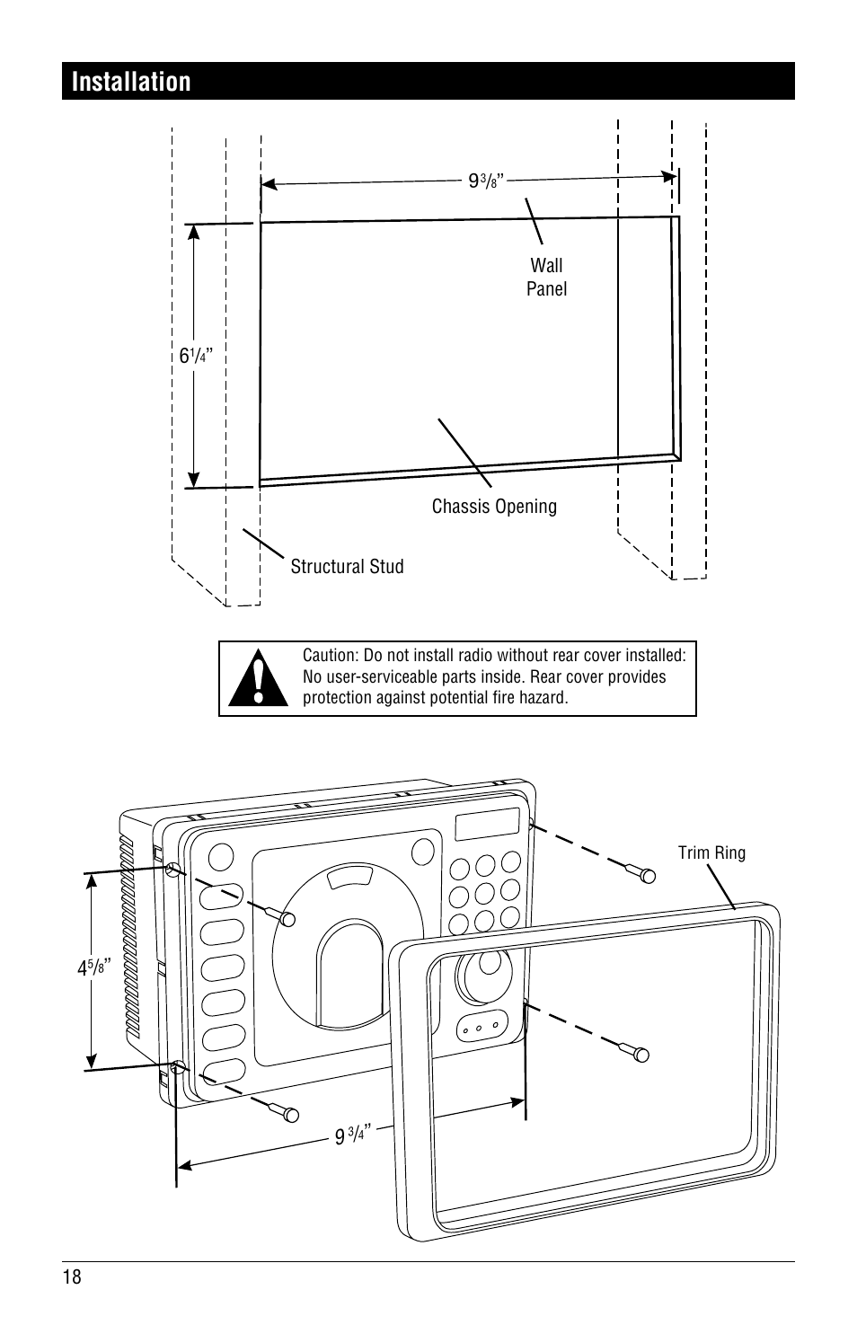 Installation | Magnadyne LINEAR SERIES RV4000 User Manual | Page 18 / 24