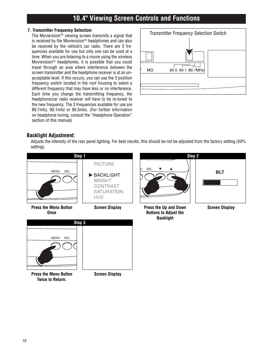Magnadyne MV-VCRUSER02 User Manual | Page 10 / 20