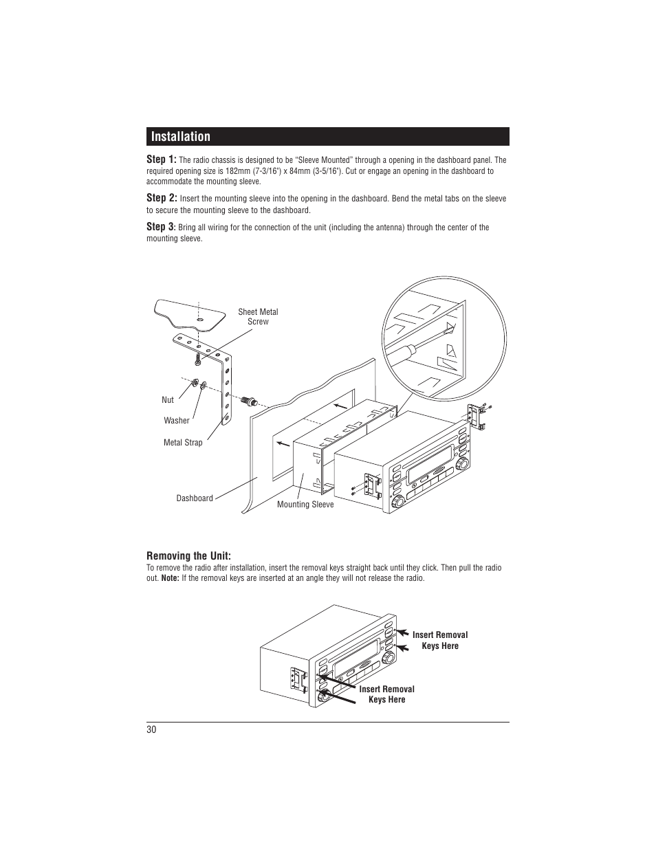 Installation | Magnadyne M1-CD User Manual | Page 30 / 36