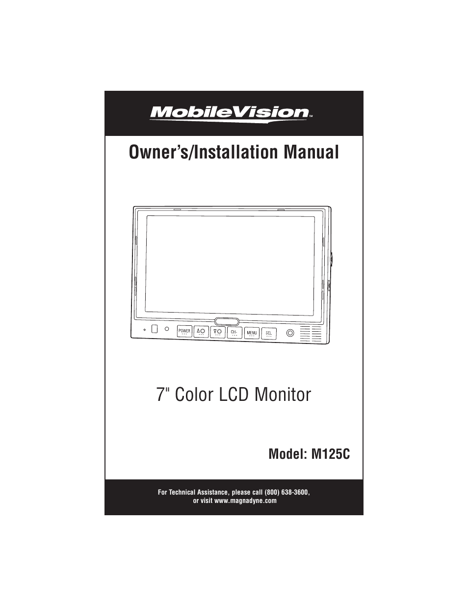 Magnadyne M125C User Manual | 12 pages