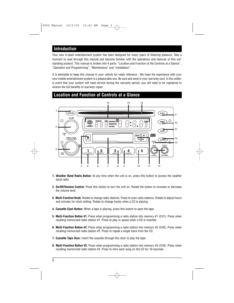 Magnadyne M9900 User Manual | Page 2 / 12