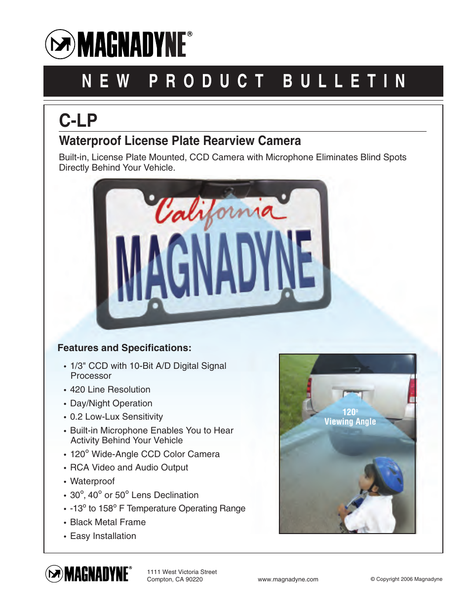 Magnadyne C-LP User Manual | 1 page