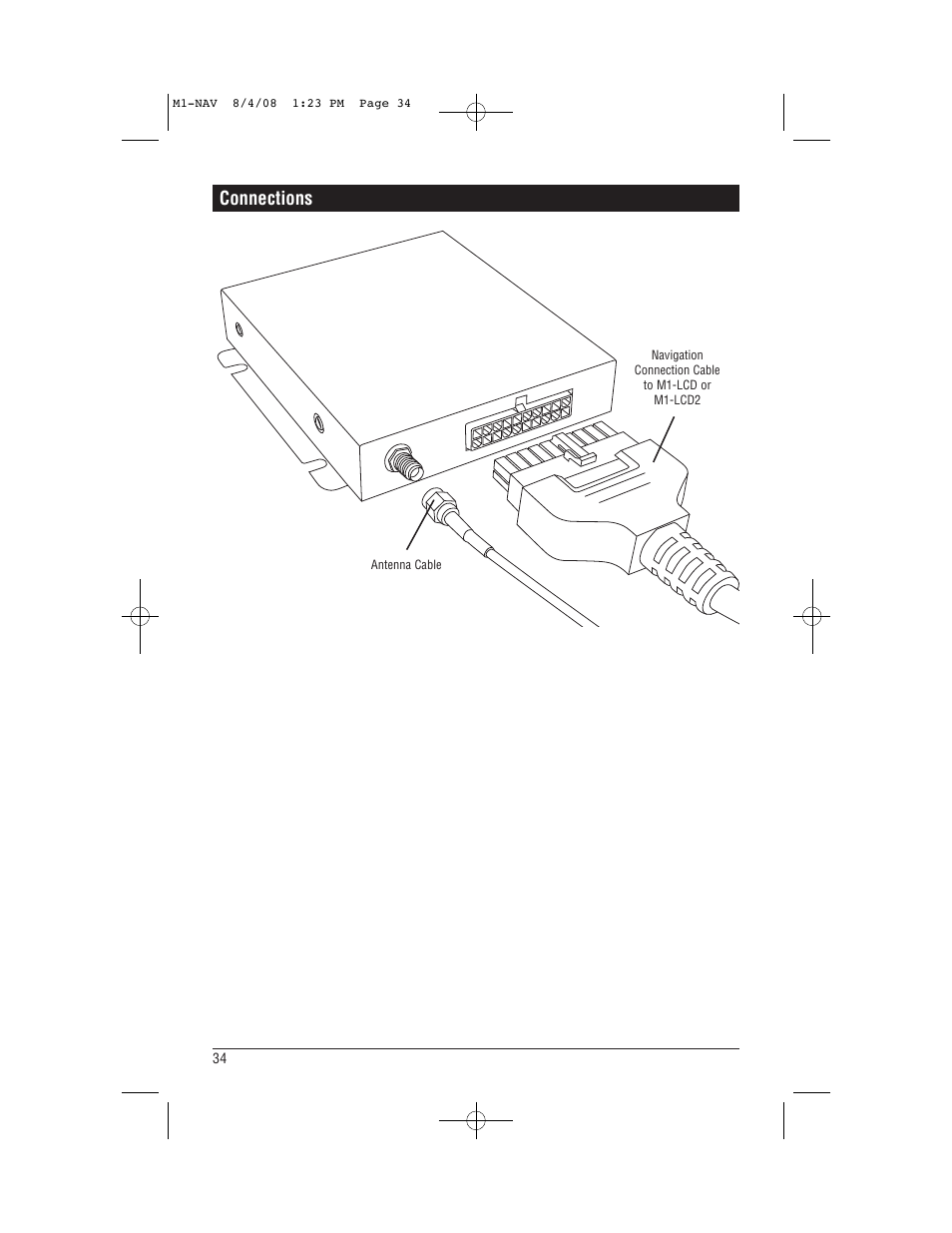 Connections | Magnadyne M1-NAV User Manual | Page 34 / 36