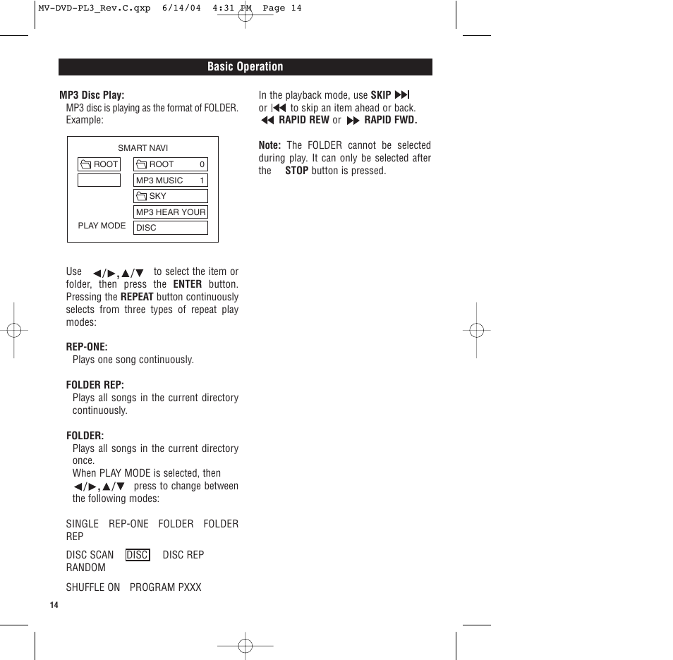 Magnadyne MV-DVD-PL3 User Manual | Page 14 / 24