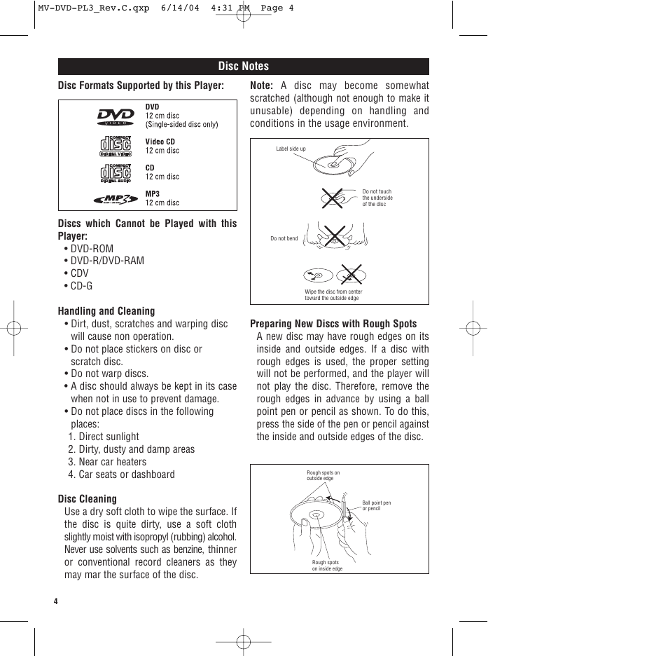 Magnadyne MV-DVD-PL3 User Manual | Page 4 / 24