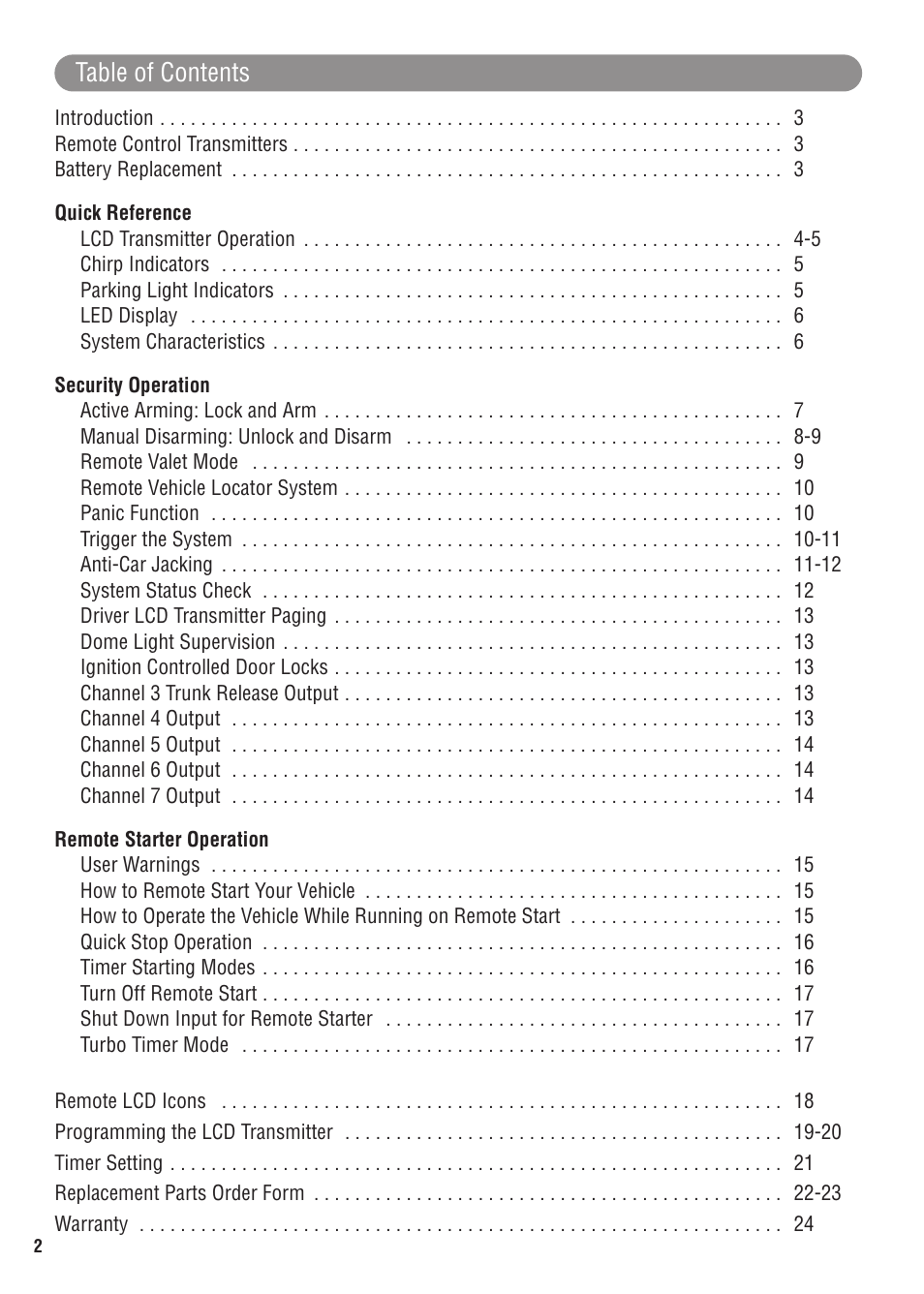 Magnadyne MARKSMAN X11 User Manual | Page 2 / 24