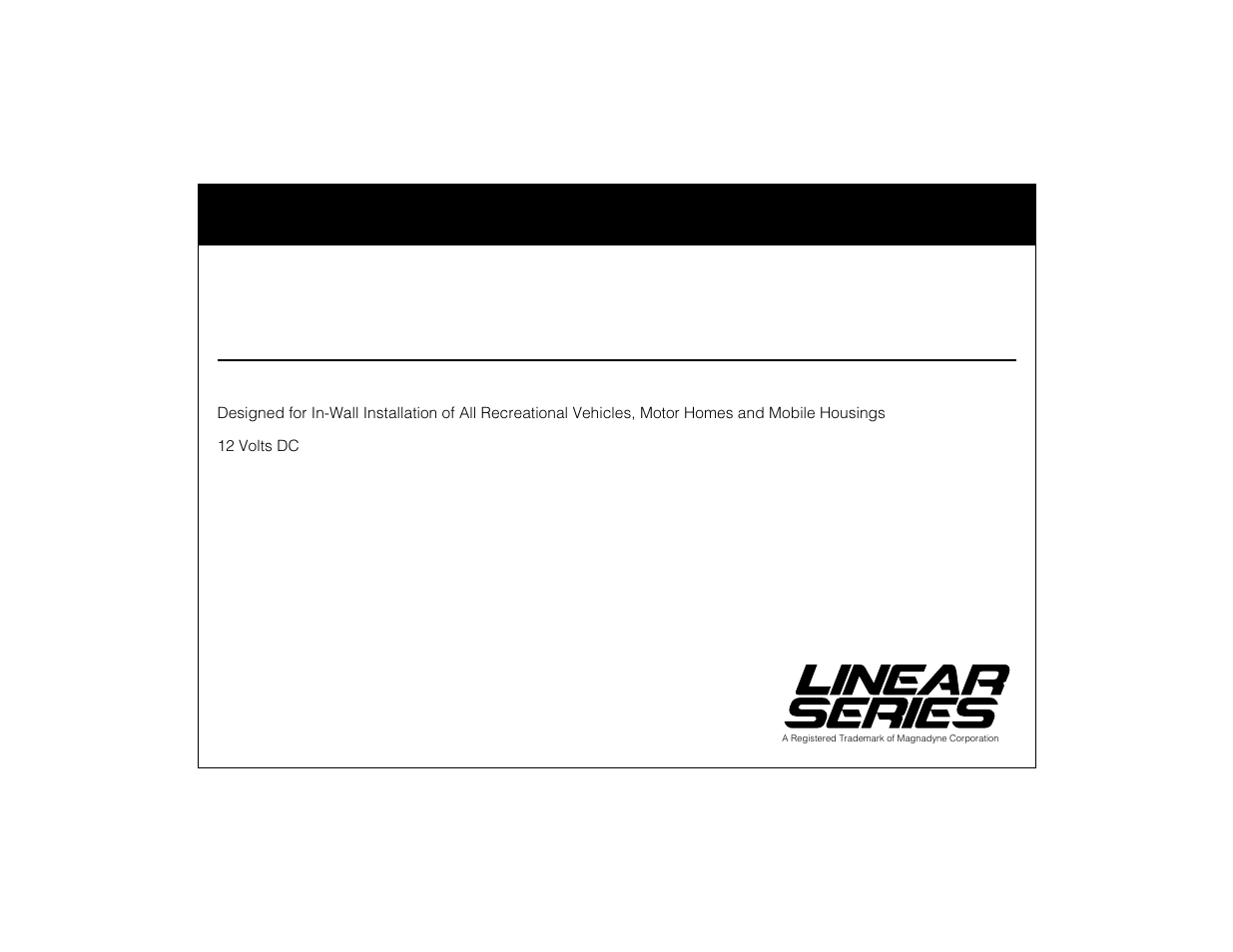 Magnadyne LS6300 User Manual | 12 pages