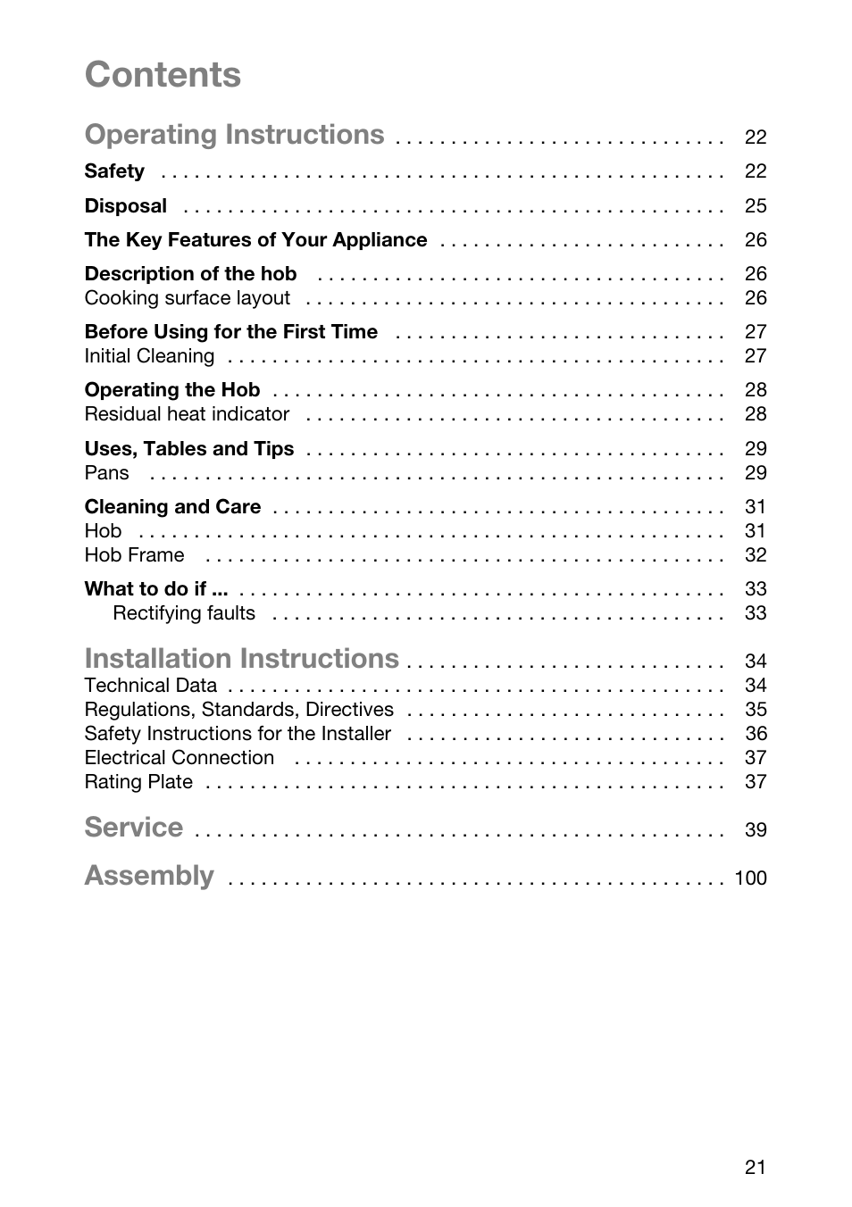 Electrolux EHL 6645 X User Manual | Page 21 / 104
