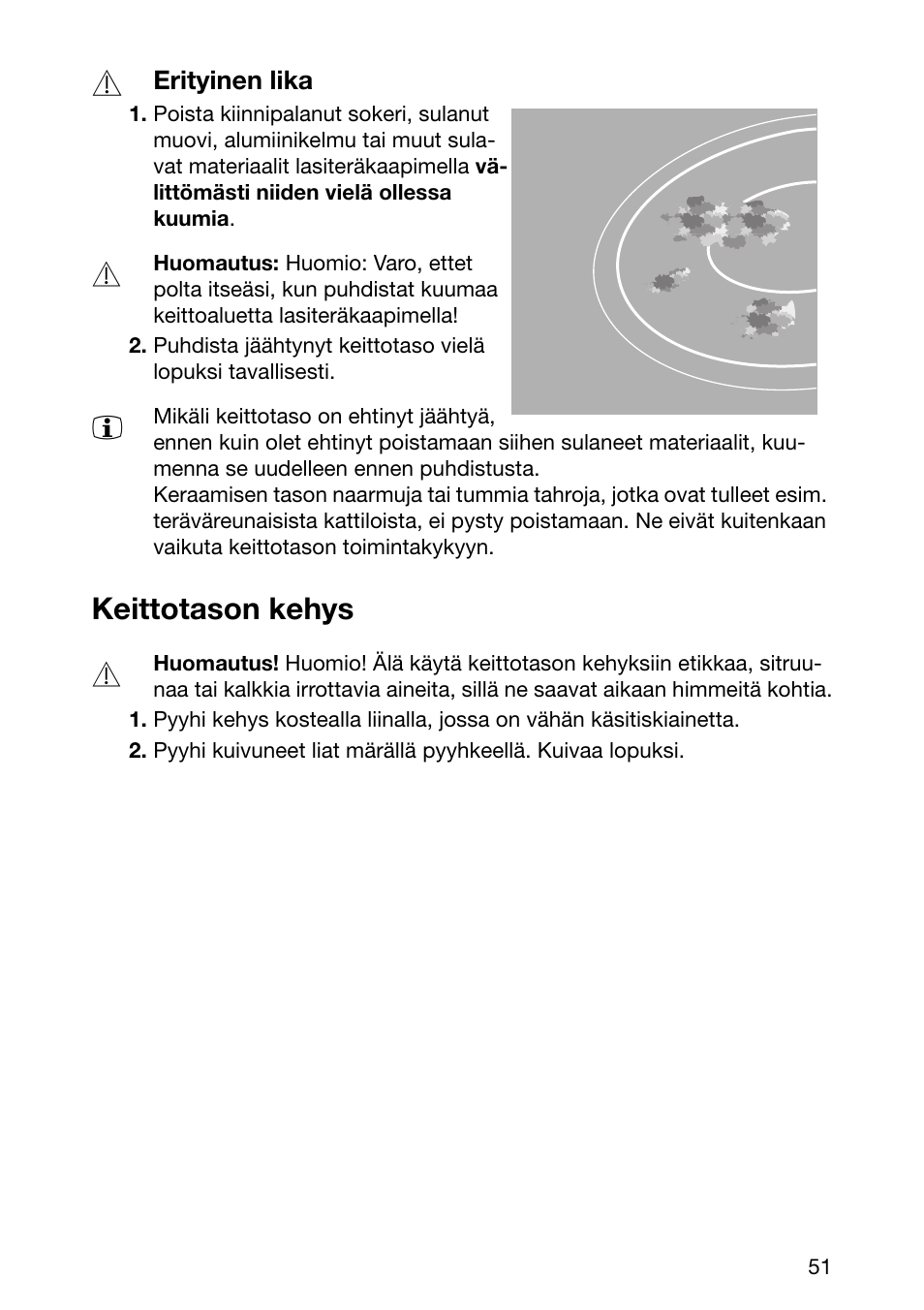 Keittotason kehys | Electrolux EHL 6645 X User Manual | Page 51 / 104
