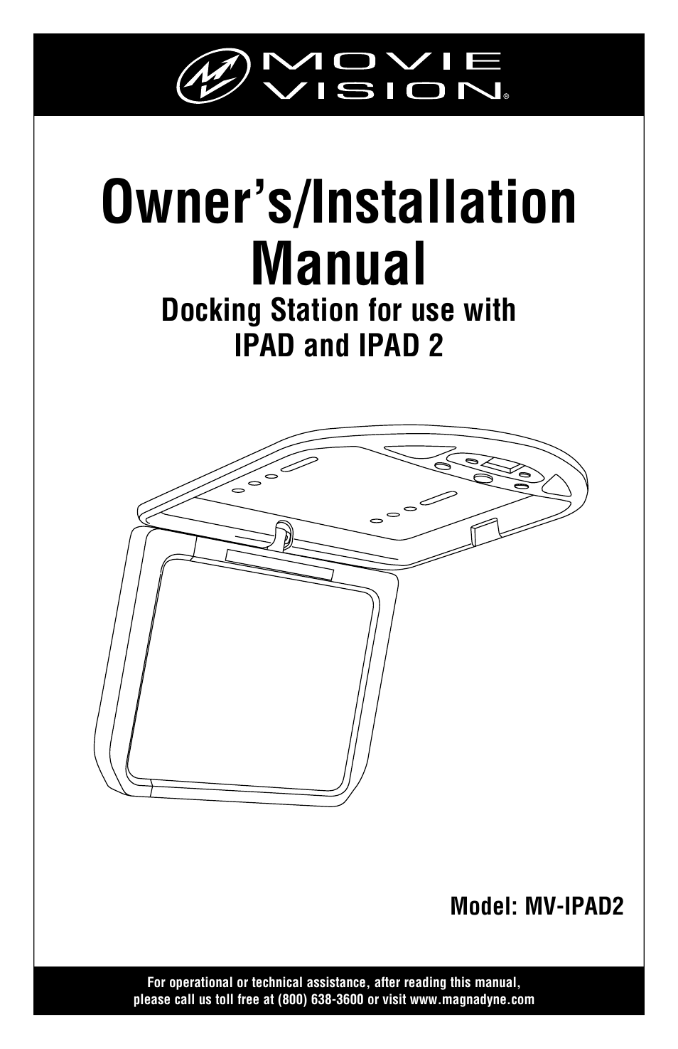 Magnadyne MV-IPAD2 User Manual | 12 pages