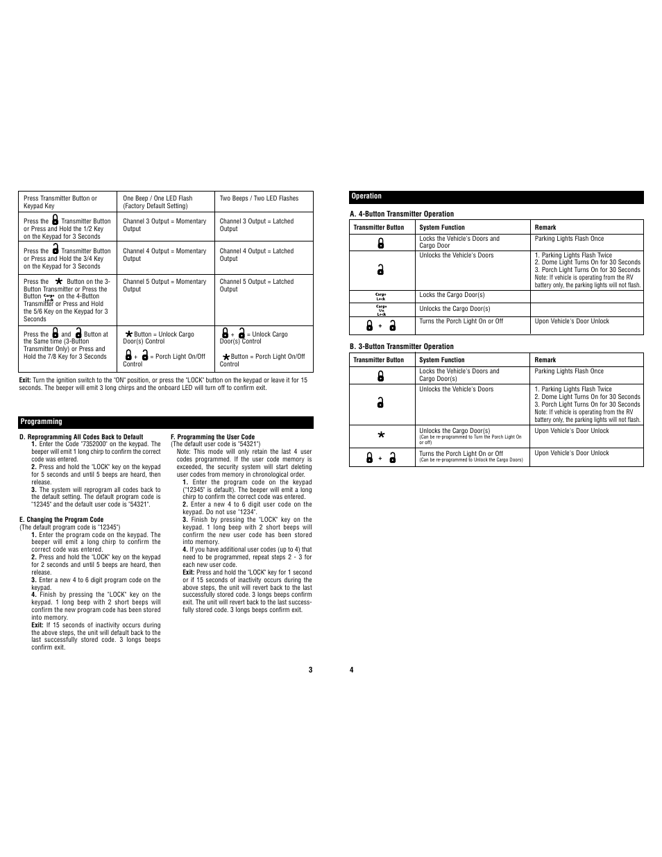 Magnadyne Keypad Keyless Entry System MKE-400A User Manual | Page 2 / 3