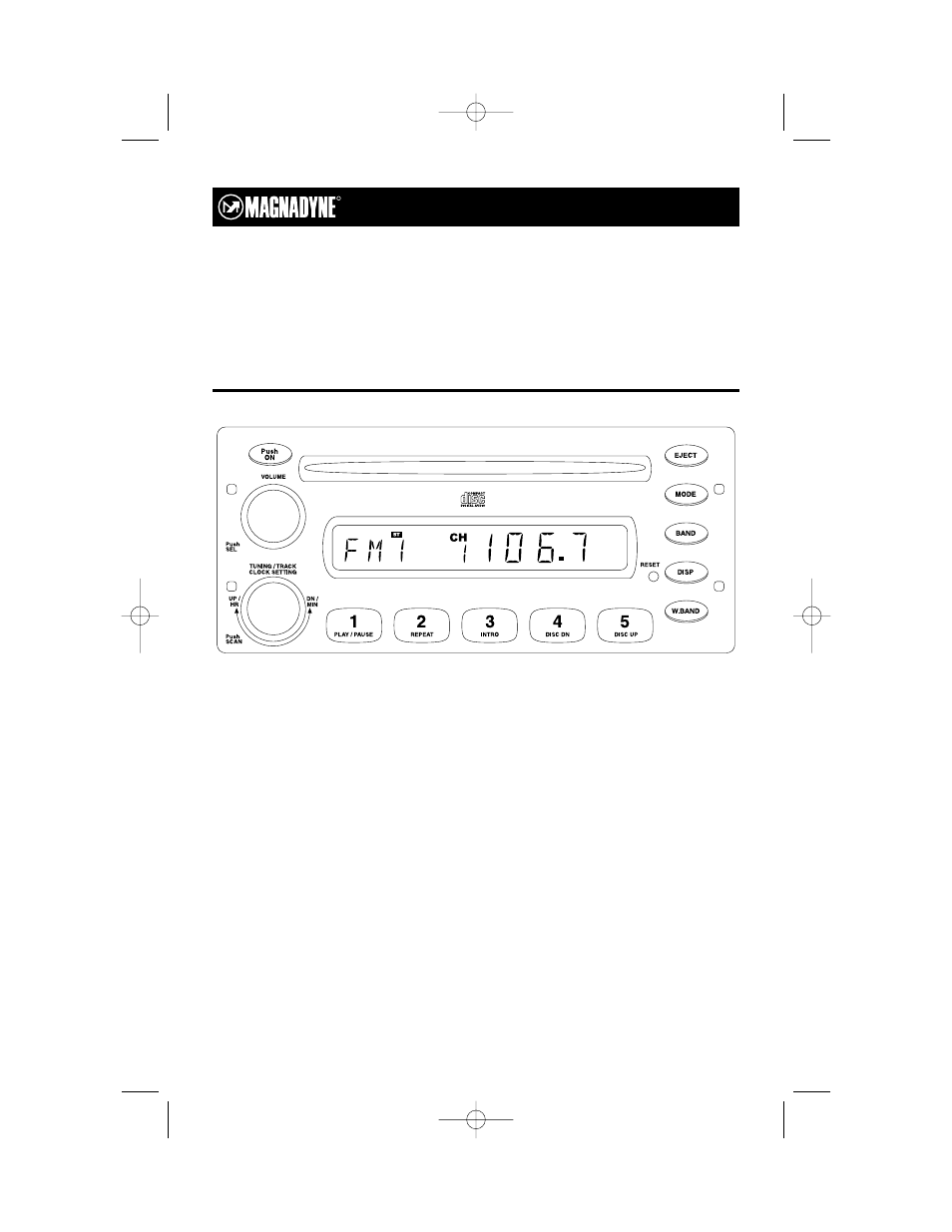 Magnadyne M9900CD User Manual | 12 pages