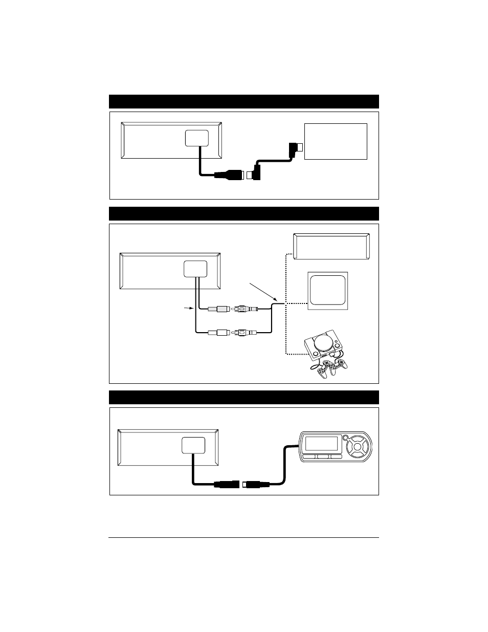 Auxiliary connection, Cd changer connection, Wired remote connection | Magnadyne M5000CD User Manual | Page 9 / 12