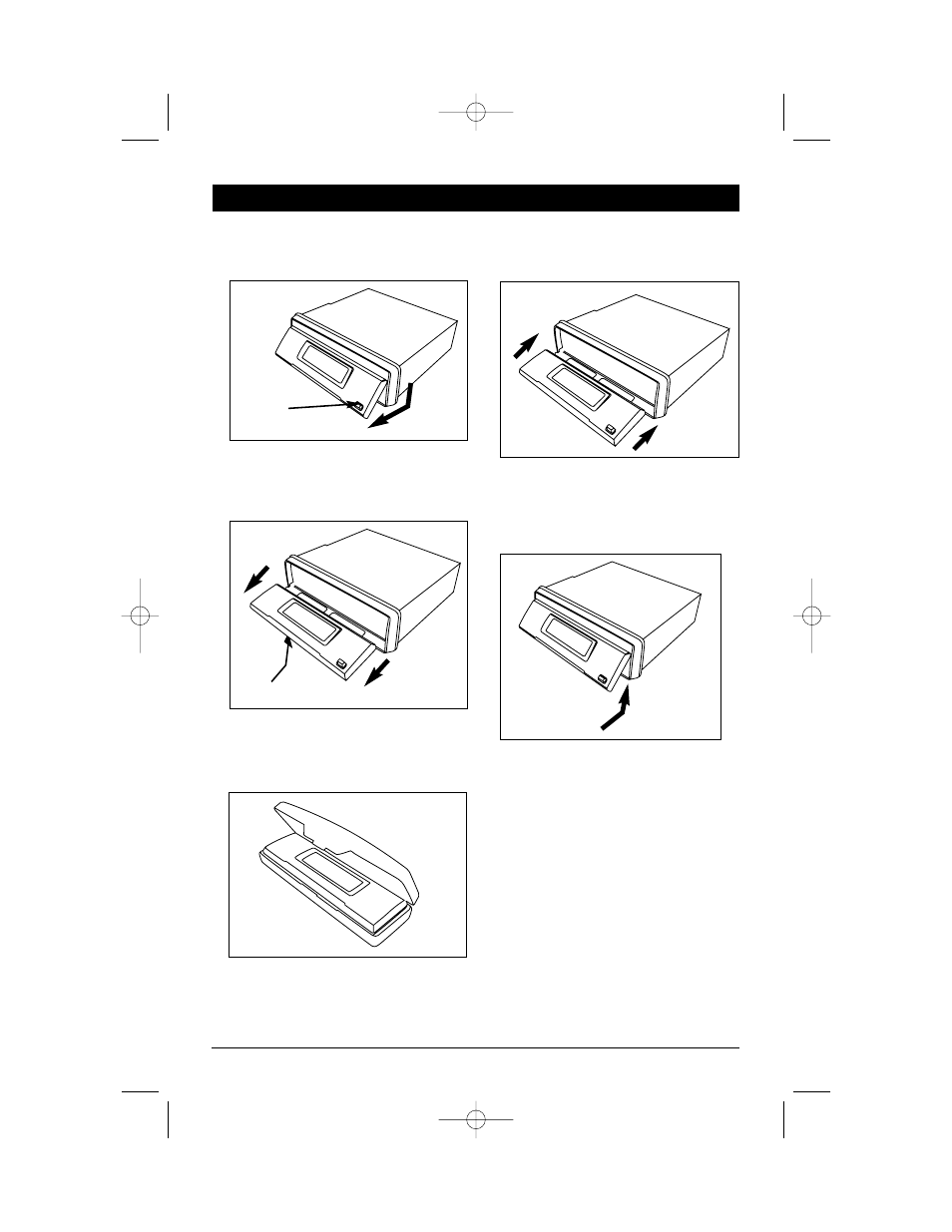 Using the detachable front panel | Magnadyne M4100CD User Manual | Page 4 / 12