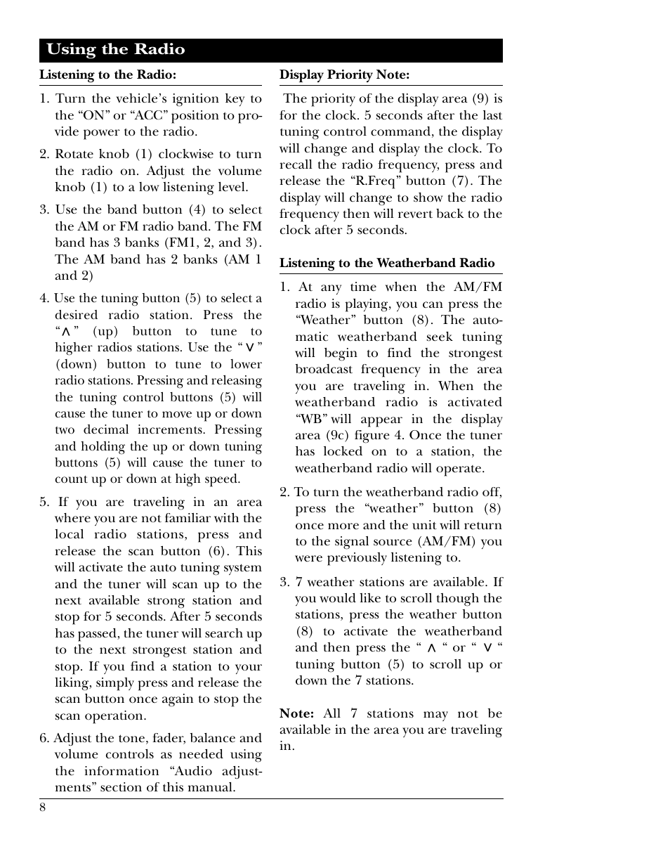 Magnadyne M9800 User Manual | Page 8 / 12