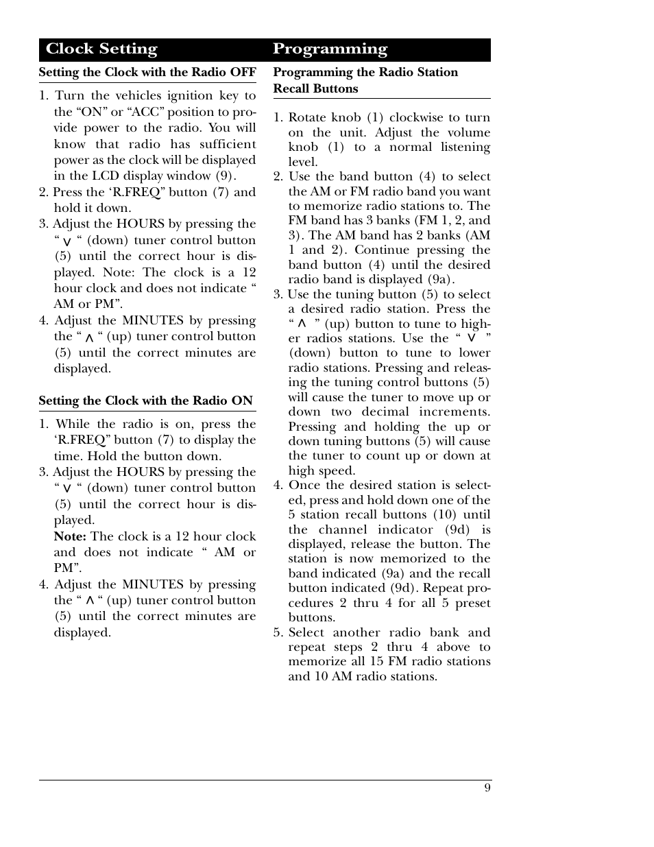 Magnadyne M9800 User Manual | Page 9 / 12