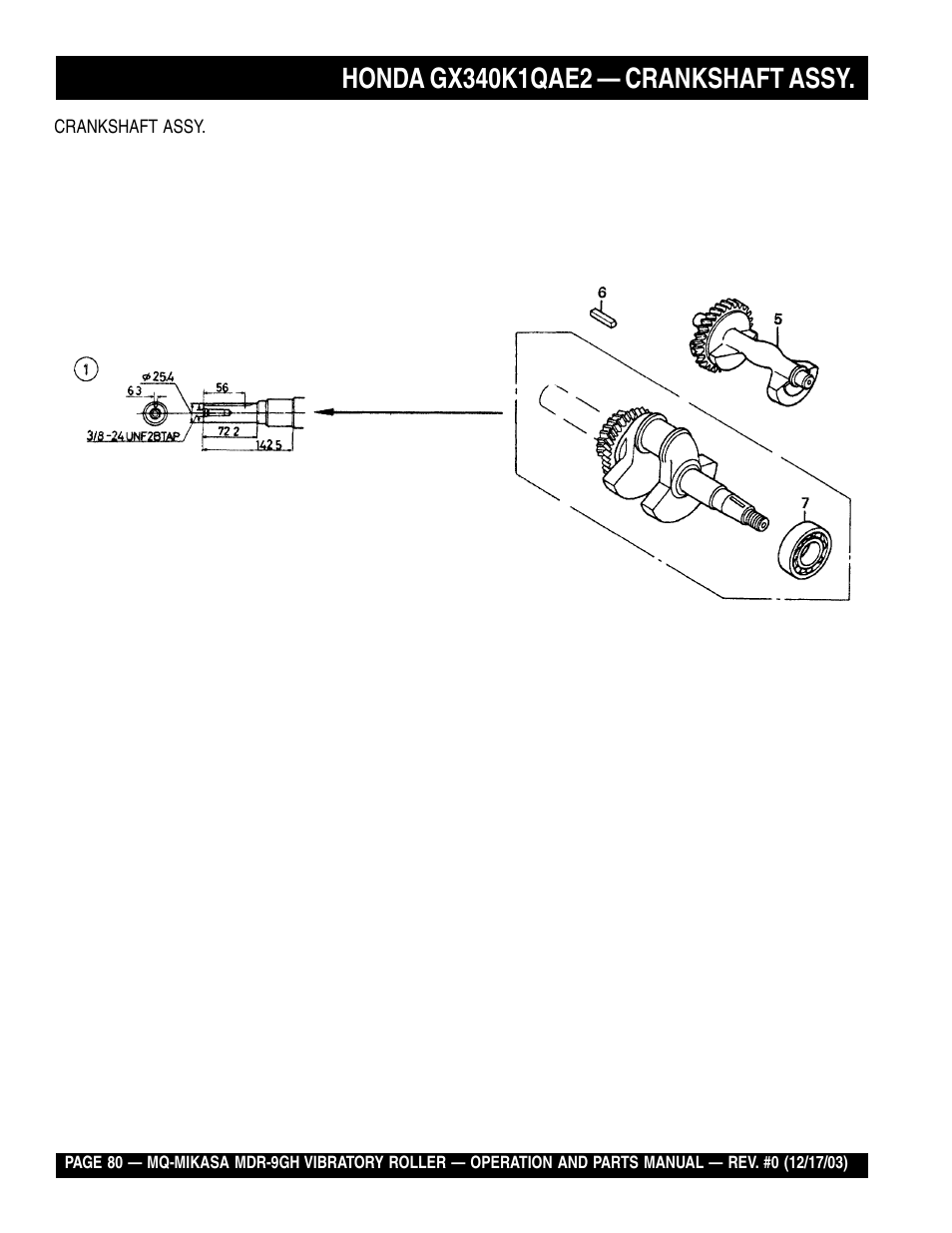 Multiquip Mikasa Vibratory Walk-Behind Roller MDR-9GH User Manual | Page 80 / 106