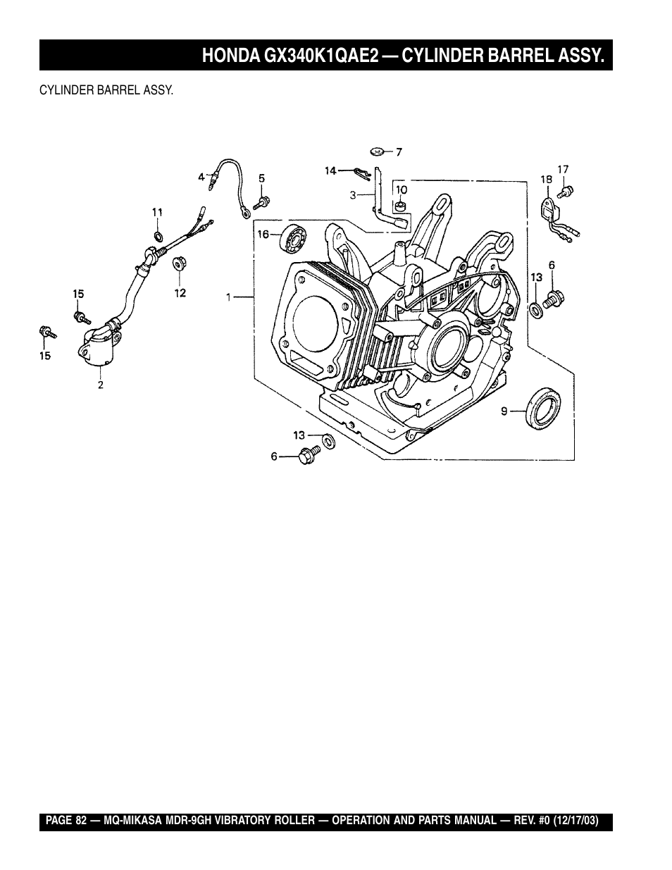 Multiquip Mikasa Vibratory Walk-Behind Roller MDR-9GH User Manual | Page 82 / 106