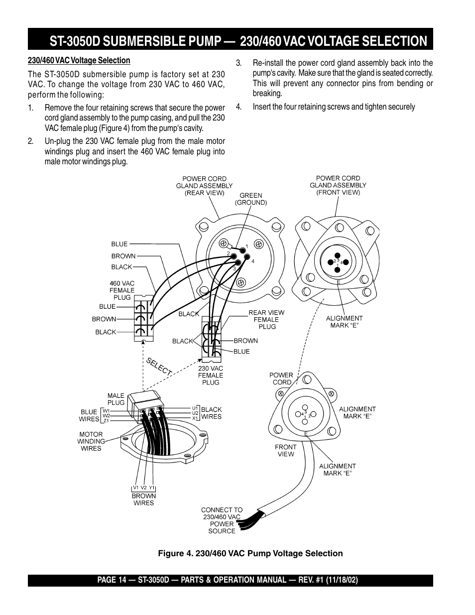 Multiquip Submersible Pump ST-3050D User Manual | Page 14 / 38