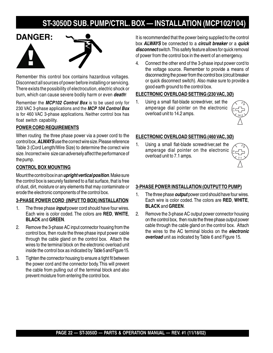 Multiquip Submersible Pump ST-3050D User Manual | Page 22 / 38