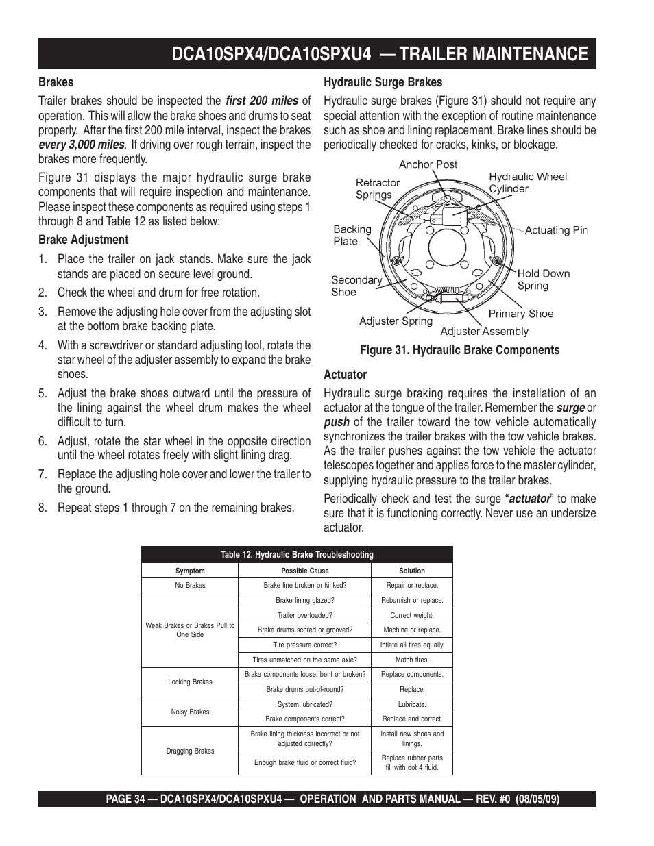 Multiquip MQ Power Whisperwatt 50 Hz Generator DCA10SPXU4 User Manual | Page 34 / 76