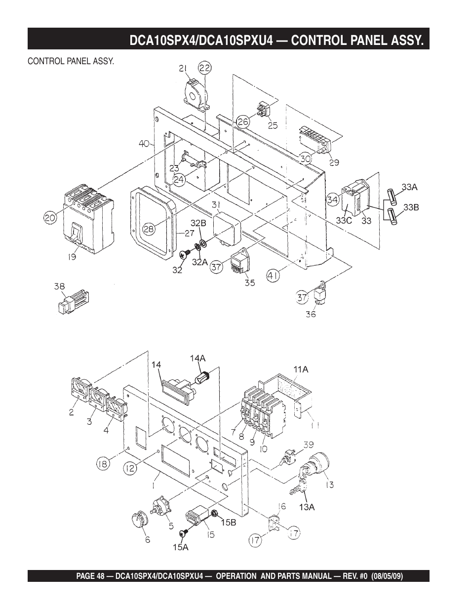 Multiquip MQ Power Whisperwatt 50 Hz Generator DCA10SPXU4 User Manual | Page 48 / 76