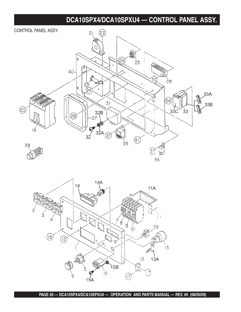 Multiquip MQ Power Whisperwatt 50 Hz Generator DCA10SPXU4 User Manual | Page 50 / 76