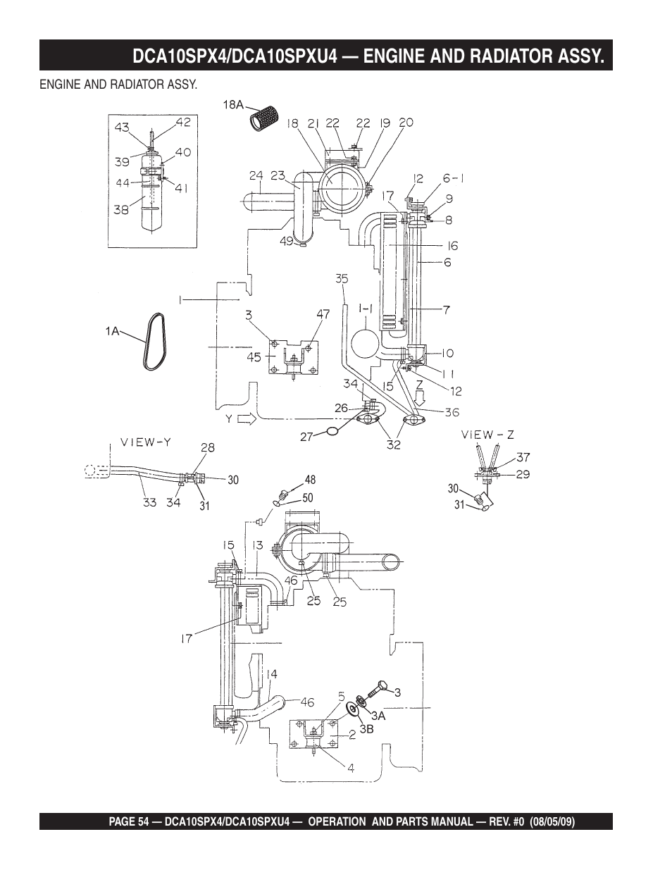 Multiquip MQ Power Whisperwatt 50 Hz Generator DCA10SPXU4 User Manual | Page 54 / 76