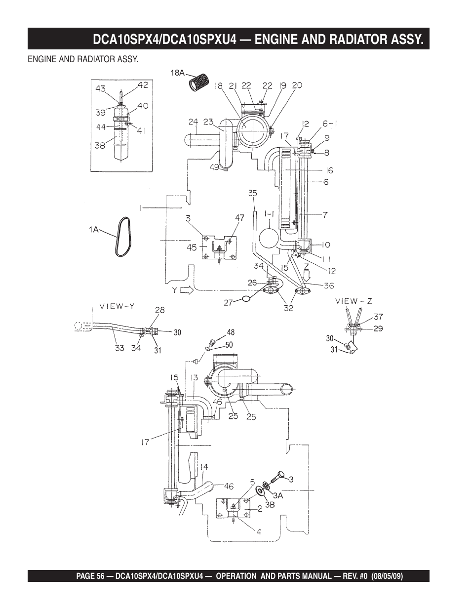 Multiquip MQ Power Whisperwatt 50 Hz Generator DCA10SPXU4 User Manual | Page 56 / 76